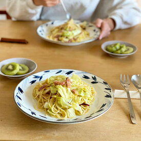 和食器 盛皿 中皿 24cm【単品】「 たち吉 粉引染花 盛皿 」盛り皿 サラダ プレート 結婚祝い プレゼント 北欧 カレー皿 パスタ皿 洋食 中華 シンプル おしゃれ 約24センチ 1枚 美濃焼 食器 皿 器 自宅用 彩 いろどりシリーズ 日本製 ギフト 贈り物 ブランド たちきち