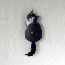 楽天市場 猫 時計 しっぽの通販