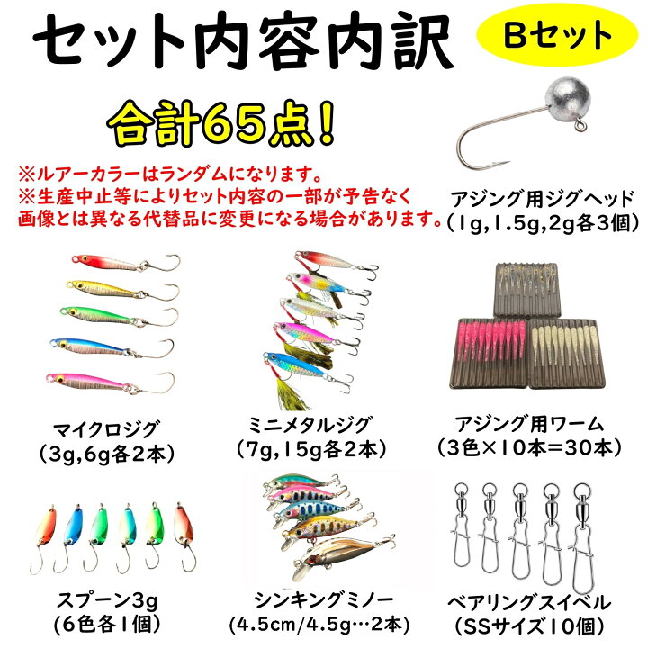 楽天市場】【送料無料】 ルアー 福袋 2026 初心者 入門 セット ルアー 