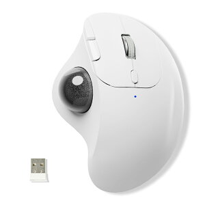 【3台同時接続】トラックボール ワイヤレスマウス Bluetooth+2.4GHz ボール ダブルモード 瞬時接続 トラックボールマウス 5段階DPI 親指 無線マウス 静音 高精度 エルゴノミクス 7ボタン 進む/戻る