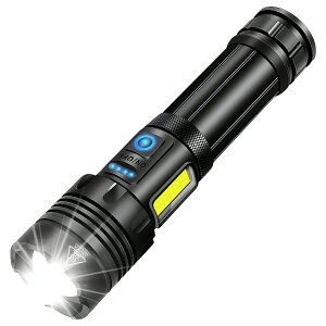 LED�����d�� ���� �n���f�B���C�g �[�d�� �h�Ѓ��C�g 10000lm ���P�x 5000mAh��e�� �����Ԏg�p ���o�C���o�b�e���[�@�\ �X�}�z�[�d�Ή� COB���C�g 9���[�h IPX7�h�� �Ǝˋ���500m �Y�[���@�\ Type-C �d