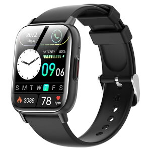 �X�}�[�g�E�H�b�` Bluetooth�ʘb 1.85�C���`���� �����_�f �S�� ���� �J�����[ ���N�Ǘ� �X�}�[�g�u���X���b�g ���X�g�o���h �r���v ���M�ʒm IP67�h�� ���� Siri �ċz �������� ���y�Đ� SOS ����