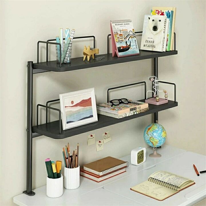 楽天市場】卓上ラック クランプ式机上ラック 多機能 小物整理 卓上収納デスク デスク上収納ラック 卓上 棚 書架 机上本棚 丈夫 デスク上置棚  収納デスク上置棚 文具用品収納 小物整理 省スペース 空間活用 卓上 棚 : タクトストア デスクトップ収納ラック クランプ固定 頑丈なスチール製 デスクラック 小物収納 空間活用 (ホワイト,60cm) (60cm,ホワイ