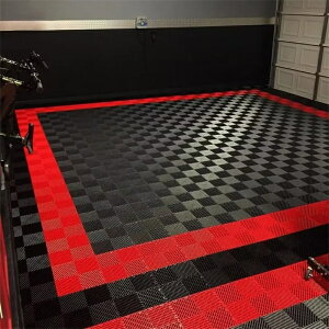 ガレージタイル ガレージマット ガレージ 耐荷重10トン バイク 駐車場 屋内 組立簡単 取り外し お手入れ簡単 滑り止め効果 床の汚れ防止 ガレージマット ポリプロピレン製 耐荷重 耐久 滑り