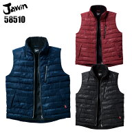 作業服 防寒ベスト 防寒着 裏ボア Jawin メンズ 作業着 自重堂 58510 S-4L