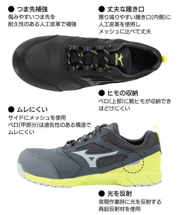楽天市場】ミズノ 安全靴 紐 オールマイティ ALMIGHTY AS15L メンズ おしゃれ 作業靴 mizuno JSAA規格A種 F1GA2002 24.5cm-29cm : 作業服・鳶服・安全靴のサンワーク 楽天市場】ミズノ 安全靴 紐 オールマイティ ALMIGHTY AS15L メンズ おしゃれ 作業靴 mizuno JSAA規格A種 F1GA2002 24.5cm-29cm : 作業服・鳶服・安全靴のサンワーク