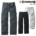 【配信画面からエントリーでポイント最大10倍！4日20:30〜11日1:59まで】イーブンリバー フィッシャーストライプカーゴパンツ US-1102 EVENRIVER 綿100％ メンズ 通年用 作業服 作業着 S(74)-5L(100)