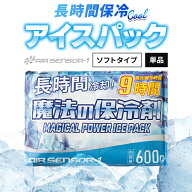 保冷剤 1個売り 600g 約9時間持続 アイスベスト用 アイスパック 014 クロダルマ 熱中症対策