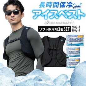 アイスベスト メッシュベスト&保冷剤3個セット (300g 2個+600g 1個) 26534-S メンズ レディース 熱中症対策 クロダルマ S-O