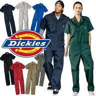 ディッキーズ ライトT/Cストレッチ 半袖ツナギ メンズ レディース D-6702 Dickies 作業着 通年用 XS-3XL