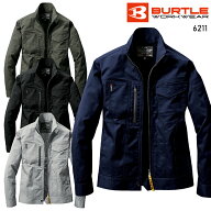 バートル ジャケット 6211 作業服 春夏用 メンズ レディース SDGs対応 帯電防止 JIS T8118適合 BURTLE 作…