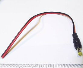 2芯接続DCプラグコネクタケーブル付き　φ5.5/2.1mm　オス　送料140円