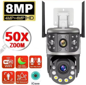50{wY[rfIhƃJ 8MP O Wifi PTZ J 2ʐľm IP oI[fBI /V}Eg@x@ĎJ