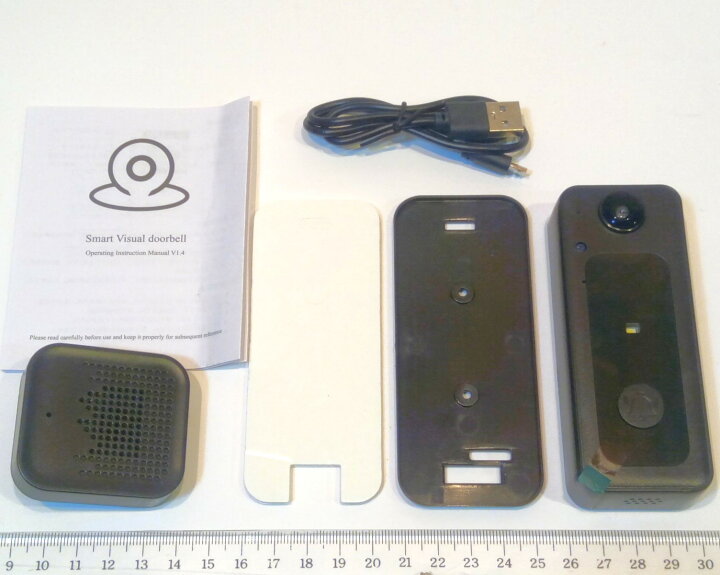 楽天市場】TV電話ドアホン 外出先でもスマホ制御 Wifi接続 チャイム器 