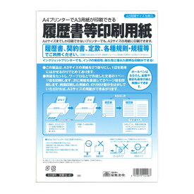 [日本法令] 履歴書等印刷用紙 労務12-41