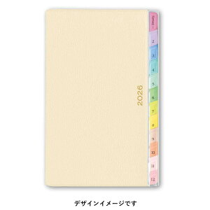 PAGEM 2026年1月始まり ペイジェムウィークリーコンパクト-iレフト日曜(ゴールド) 2210