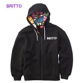 772104 BRITTO Hoodie Jacket　ロメロ・ブリット　コラボ　フーディージャケット　前開きジャケット　ファスナー前開きパーカー　ユニセックス　男女兼用