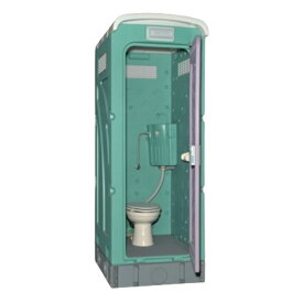 屋外用仮設トイレ 水洗式 洋式水洗架台付 壁排水タイプ AUG-FWR+15WS 旭ハウス工業 給排水工事が必要です【146-7】