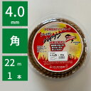 SPゴールデンバイソン カルエンタープライズ スプールパック（巻込式） ゴールデンバイソン 4.0mmツイスト 四角 22m 1…