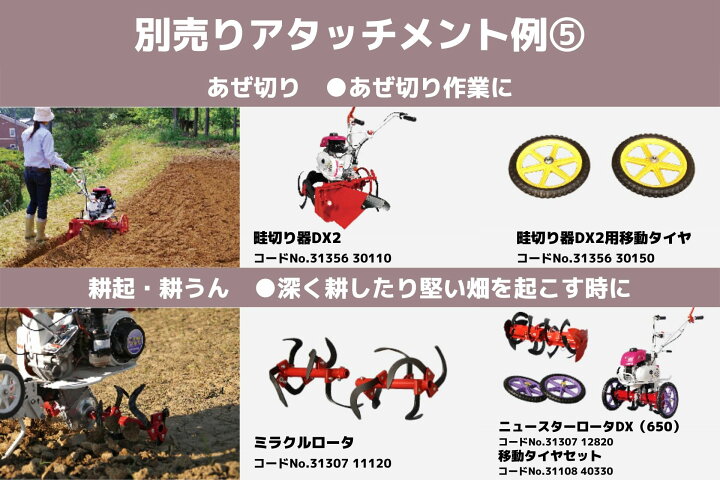 楽天市場】管理機 ミニ耕運機 MM300ABE ナタ爪分割型 移動尾輪付 移動 