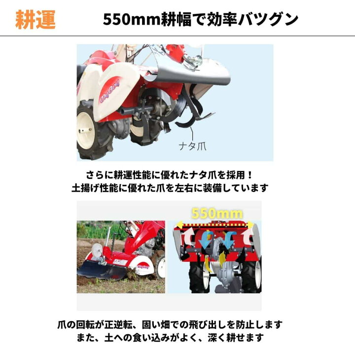 楽天市場】管理機 耕運機 MMR600A 家庭用 業務用 マイボーイ 家庭菜園 