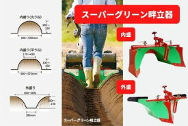 管理機アタッチメント スーパーグリーン畝立器 31343 11324 三菱マヒンドラ農機【7-1947】