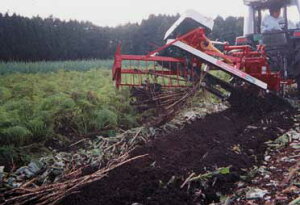 ごぼうハーベスタ ササキ PH800 堀上げ 抜き取り まとめ置き畝合わせ 丘引き 溝引き 野菜 ゴボウ 牛蒡 収穫【63-1182】