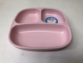 【店頭在庫品】仕切り付きプレート(アイスピンク)【手作業による梱包】