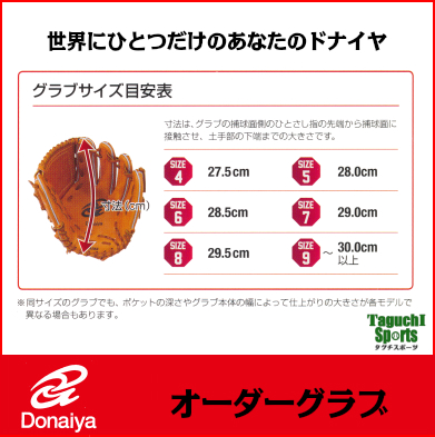 【ドナイヤ】【DONAIYA】軟式オーダー　ファーストミット　一塁手用 | タグチスポーツ