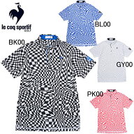 2025年春夏モデル　ルコックスポルティフ ゴルフ　le coq sportif GOLF　VICHYチェック 半袖ポロシャツ　…