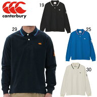 カンタベリー　CANTERBURY　長袖ラガーポロシャツ　RA43530　綿100％　ロングスリーブシャツ　ラグビー　…