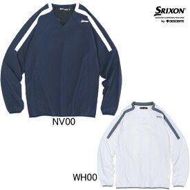 スリクソン by デサント　SRIXON　スリクソン　Vネック プルオーバー ウインド ブルゾン　RGMVJK01　メンズ　ゴルフウエア　ウインドブレーカージャケット　ピステ