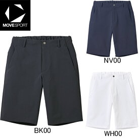 2025年春夏モデル　デサント　DESCENTE　Move Sport　ベルトループ付き 薄手 ストレッチ クロス ハーフパンツ　ST5SHP05M　サンスクリーン　TAIKYU　クロスジャージ　メンズ　MVSP.　ゴルフ
