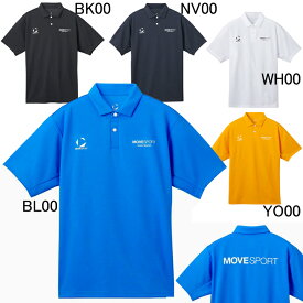2025年春夏モデル　デサント　DESCENTE　Move Sport　ドライメッシュ バックプリント 半袖ポロシャツ　ST5SHS05M　メンズ　ゴルフ　トレーニング　MVSP.