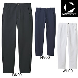 2025年春夏モデル デサント DESCENTE Move Sport ベルトループ付き 薄手 ストレッチ クロス テーパードパンツ ST5SLP00M サンスクリーン TAIKYU クロスジャージ メンズ MVSP. ゴルフ ロン