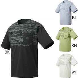 デサント　DESCENTE　DAYS　綿混　グラフィック　半袖Tシャツ　DMMRJA03　胸ポケット付き　プラクティスシャツ　メンズ　セール