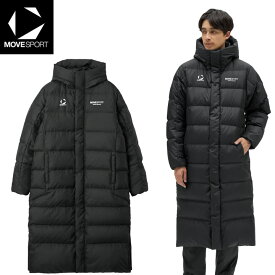 2025年秋冬モデル　デサント　DESCENTE　Move Sport　フード付　ロングダウンコート　ST5FDJ00M　ベンチコート　防風　保温　メンズ　MVSP.　スーパーロングダウンコート