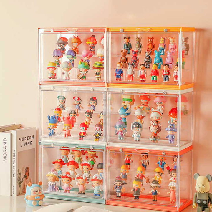 楽天市場】収納ボックス コレクションケース 3段ステージ スタッキング 