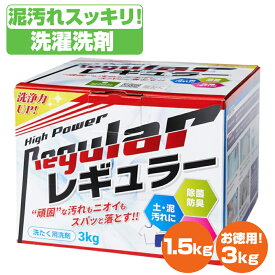 レギュラー 洗剤 1.5kg 3kg アルク有限会社 洗濯洗剤 レギュラー 泥汚れ専用 ユニフォーム 洗濯 送料無料 ガンコ 汚れ 泥汚れ洗剤 ALK15 ALK3