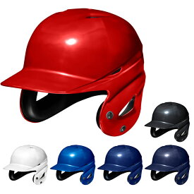【サイズ交換往復送料無料】ミズノ 防具 軟式打者用ヘルメット 両耳付 ツヤありタイプ 1djhr111