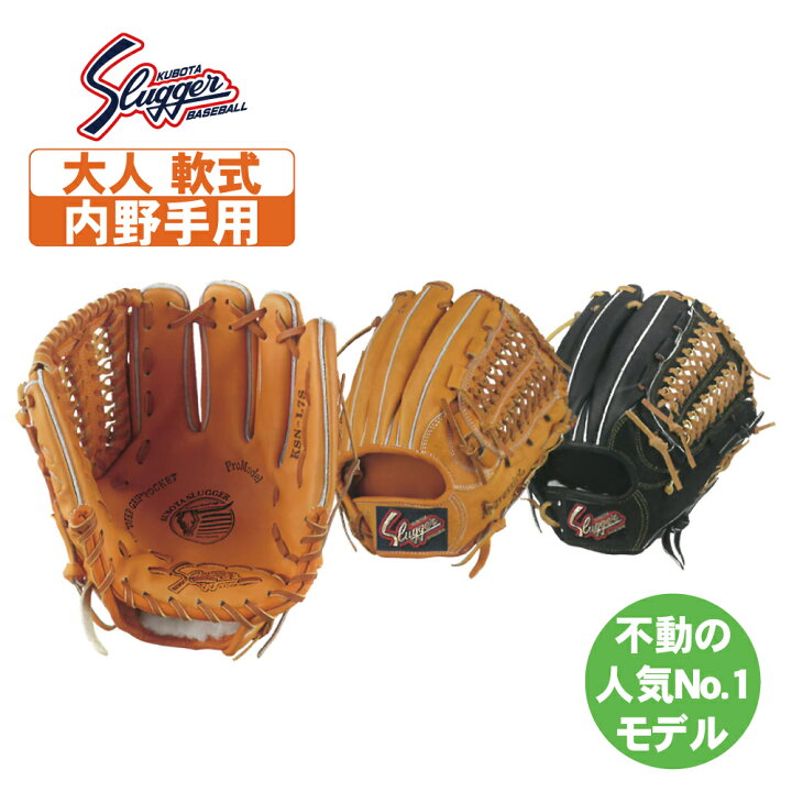 楽天市場】久保田スラッガー 軟式用グローブ 内野手用 ksnl7s : 野球 