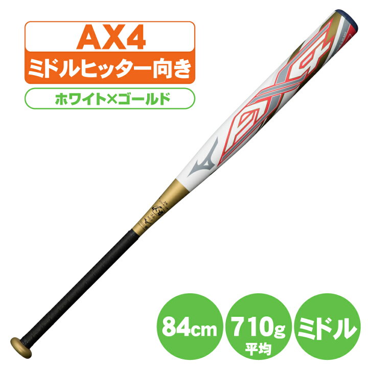 楽天市場】ソフトボールバット 3号 ax4 ミズノ ソフト3号ゴムボール用 