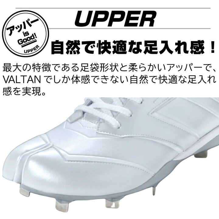 楽天市場】野球 スパイク 金具 白 タビスパ 足袋型スパイク バルタン 