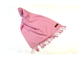 最高級Aランク品手紡ぎ・手織りこだわりのパシュミナストール ピンク（さくら色）