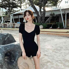 女性ワンピース水着黒 夏 温泉 カジュアル プール 海 体型カバー セクシー ブラック おしゃれ 綺麗 可愛い 2024年 レディース 黒