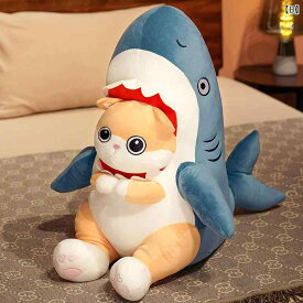 サメ 人形 ファニー ぬいぐるみ 縫いぐるみ 枕 女の子 男女兼用 コットン 犬 猫 アニマル