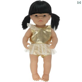 プリンセスおもちゃ 38センチメートル シミュレーションドール ドレスアップ 服 15インチ リボーン ベビー アクセサリー DIY 水着
