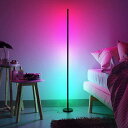 フロアランプ LED 間接照明 調光 調色 RGB 変色 北欧 省エネ フロアライト ロマンチック リモコン トールスタンディングランプ おしゃれ カラフル 組み立て式 インテリア照明 ルームライト リビング 高さ150cm LVYUAN