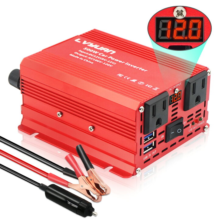 Ipowerbingo インバーター コンセント 2 12v 300w ポート シガーソケット Acコンセント Usb Ipowerbingo インバーター コンセント 2 12v 300w ポート シガーソケット Acコンセント Usb