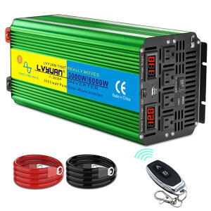 yivۏ؁zLVYUAN Co[^[ g 12V 100V 3000W ő6000W DC AC 50HZ/60HZؑ   J[Co[^[ ԒObY X}z[d AEghA zd ً} h Lv  Lb`